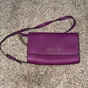 Michael Kors Vibrant Purple Crossbody Bag
